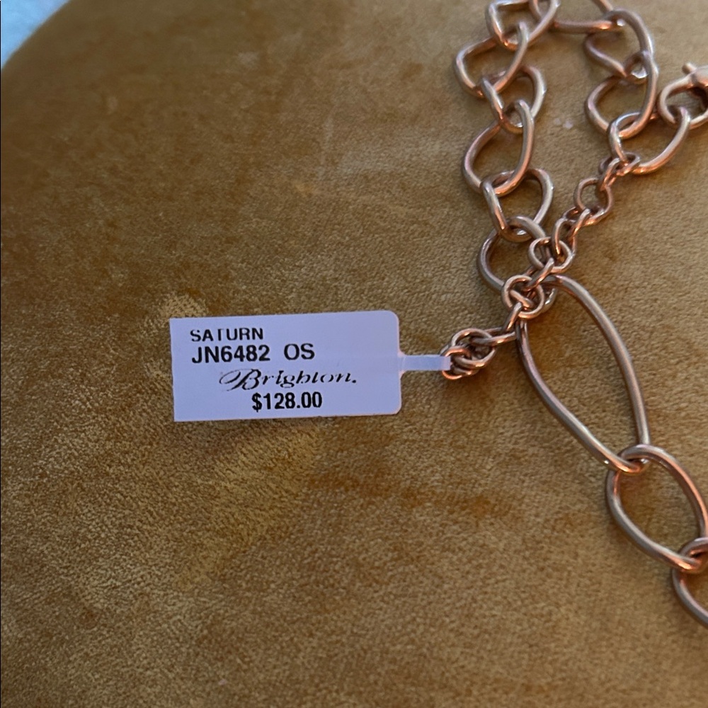 BRIGHTON Elegant Chain Necklace NWT. Cost $126 Heavy - Picture 2 of 10